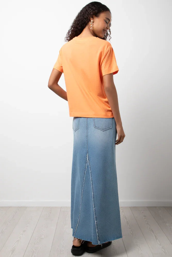 La Dolce Vita Beaded T-Shirt  Orange (2)