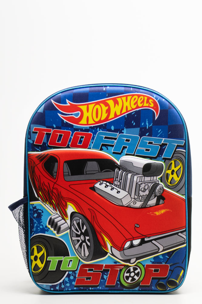 Hot Wheels Debossed Back Pack Navy