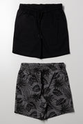 2 Pack Shorts Black And Grey