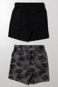 2 Pack Shorts Black And Grey (2)