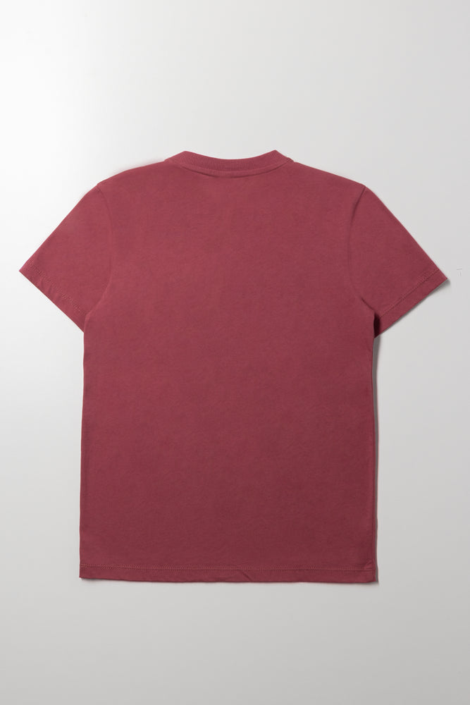 Short Sleeve T-Shirt Dark Pink (2)