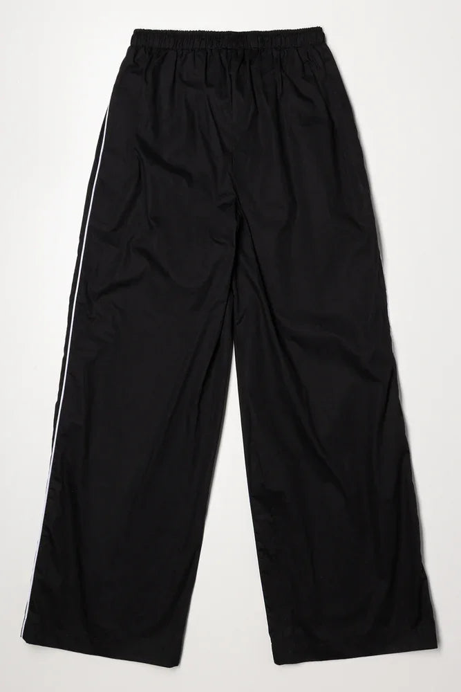 Pull On Pants With Side Stripe Black (2)