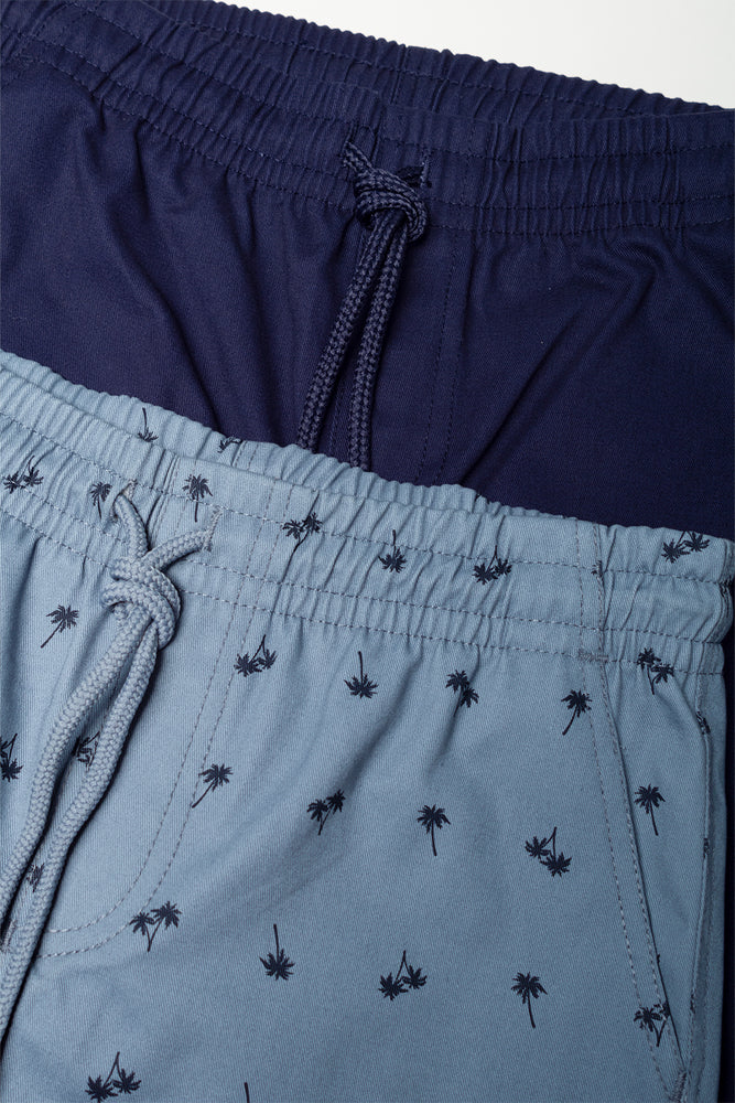 2 Pack Shorts Navy And Blue (1)