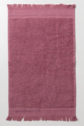 Fringe Guest Towel Rose Pink