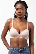 2 Pack Padded Wire Free Bras Natural