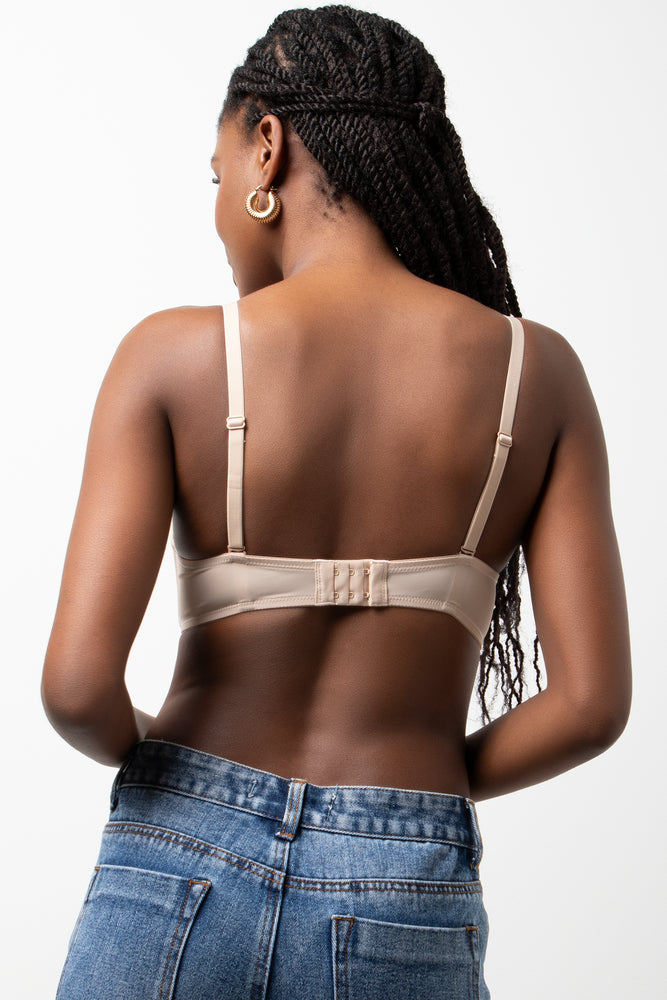 2 Pack Padded Wire Free Bras Natural (3)