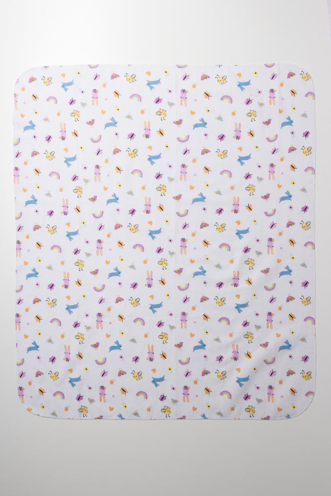 3 Pack Receiver Blankets Pink (2)