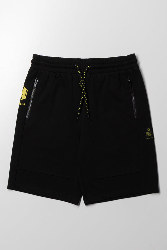 Fleece Shorts Black | Shorts | Ackermans