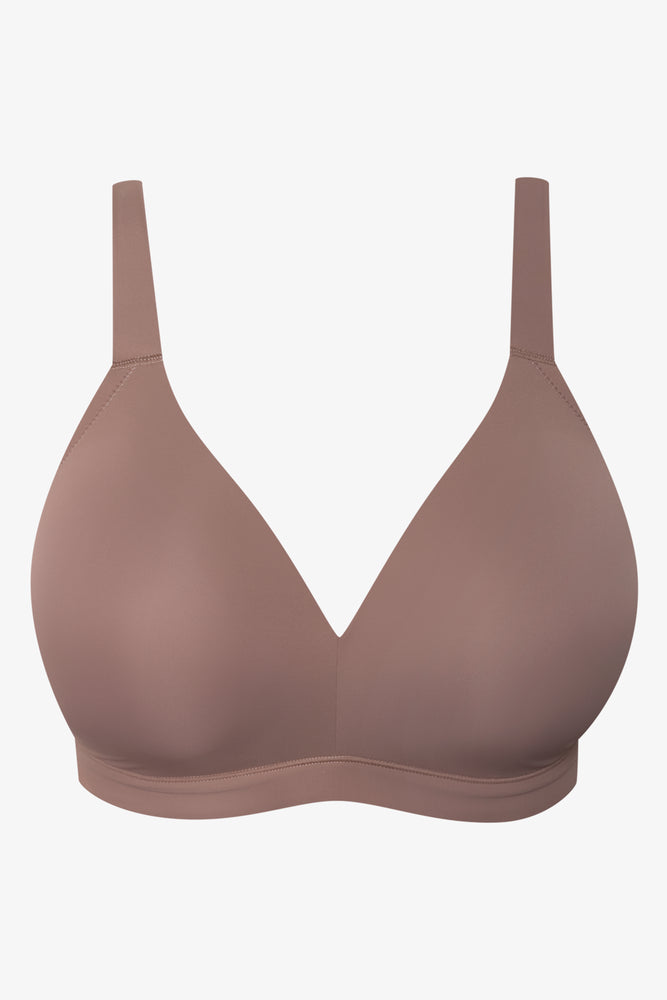 Plus Size 2 Pack Padded Wire Free Bras Natural