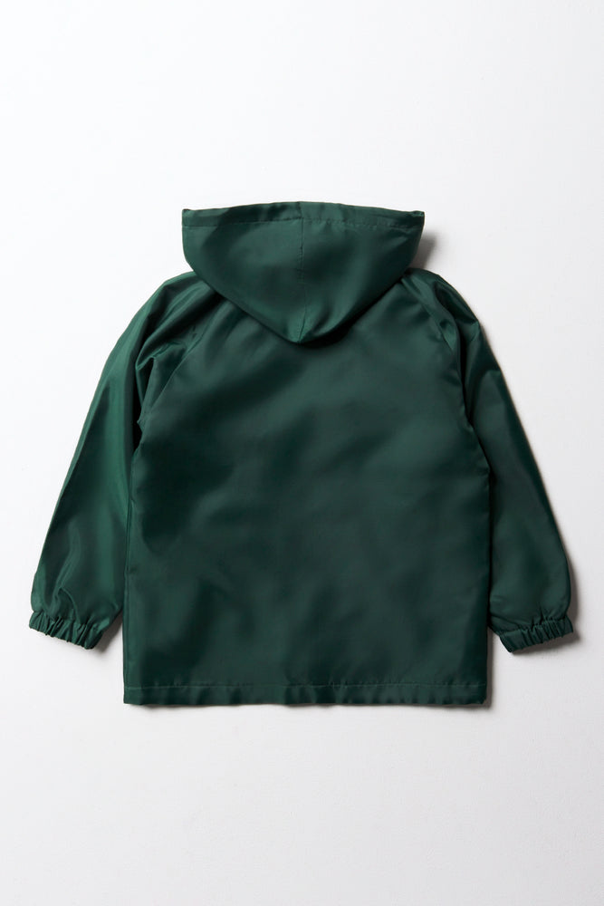 Unisex Rain Jacket Bottle Green Secondary (4)
