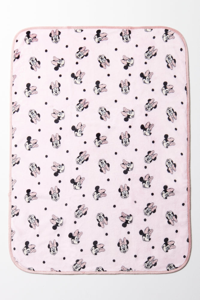 Minnie Mouse Baby Blanket Pink (2)
