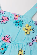 Strappy Babydoll Dress Aqua (1)