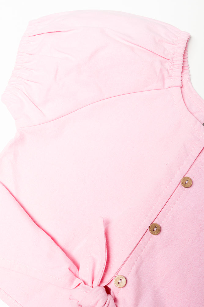 Front Tie Top Pink (1)