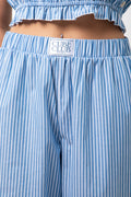 Stripe Pull On Pants Blue (4)