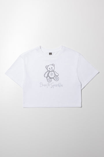 Born To Sparkle T-Shirt White