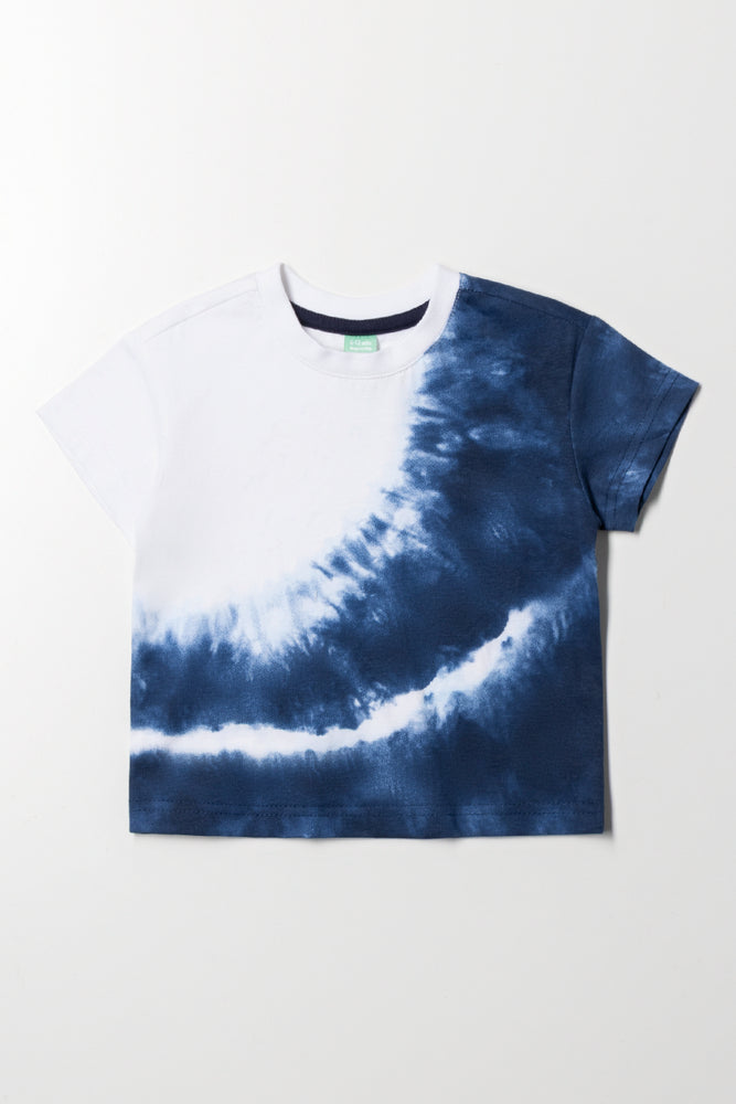 Tie Dye T-Shirt White And Blue | Tops &amp; T-Shirts | Ackermans