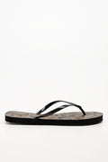 Printed Flip Flops Black (1)