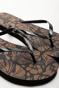 Printed Flip Flops Black (2)