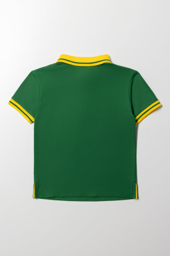 Bokkie Short Sleeve Golfer Green (2)