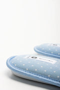 Polka Dot Open Toe Slipper Blue (3)