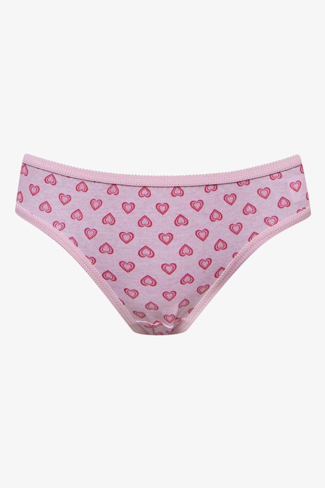 5 Pack Heart Bikini Panties Red (1)