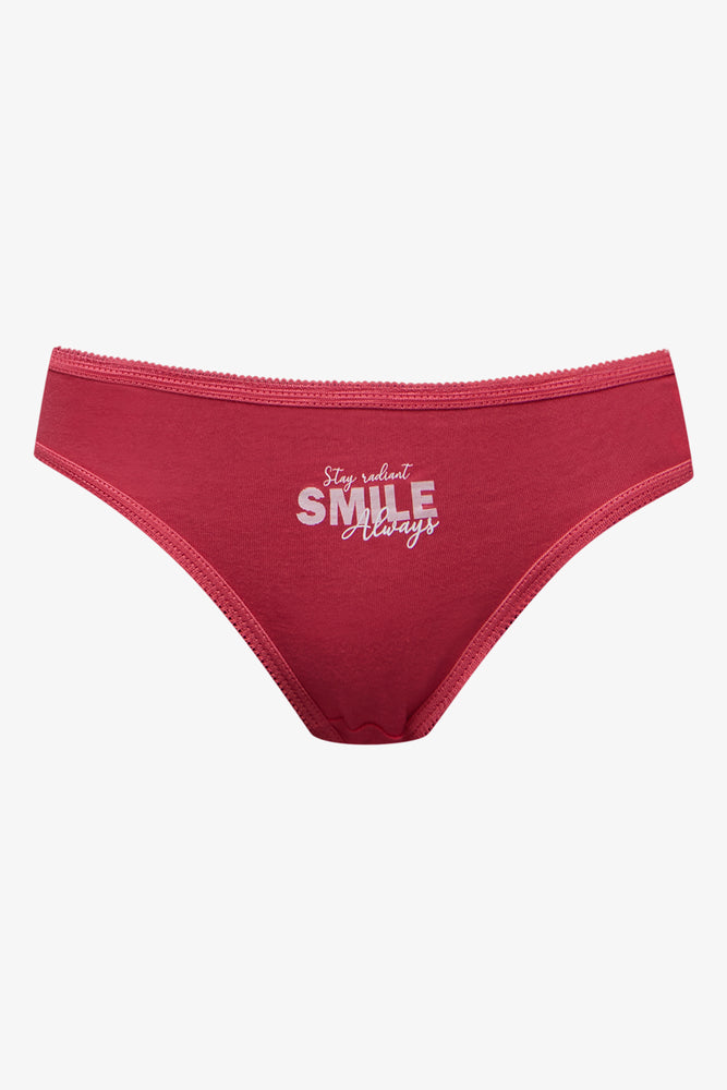 5 Pack Heart Bikini Panties Red (3)