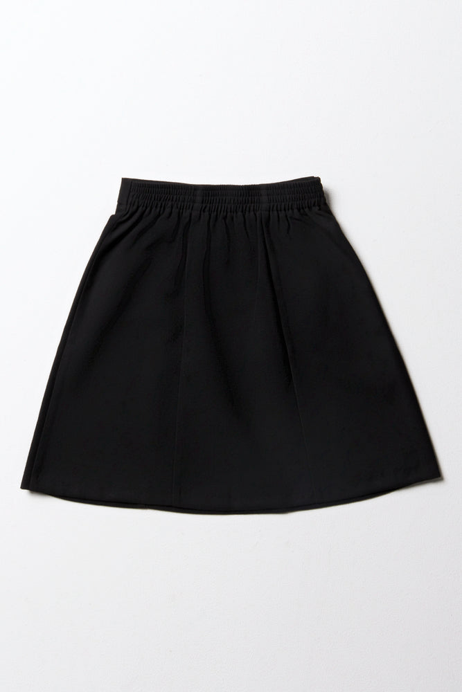 Girls School Skirt Black (2)