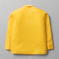 Unisex School Long Sleeve Collar Shirt Yellow Toughees (1)