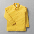 Unisex School Long Sleeve Collar Shirt Yellow Toughees (2)