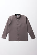 Unisex School Long Sleeve Collar Shirt Grey Toughees