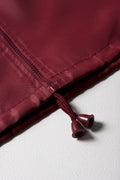Unisex School Rain Jacket Maroon (1)