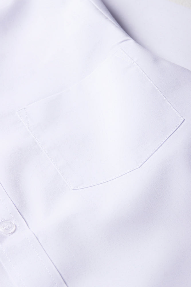 Boys School Long Sleeve Collar Shirt White Toughees (2)