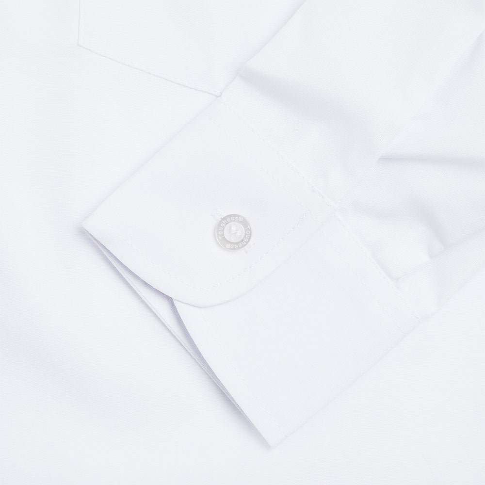 Boys School Long Sleeve Collar Shirt White Toughees (4)