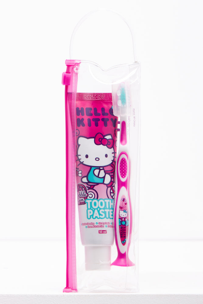 Hello Kitty Oral Travel Set Pink