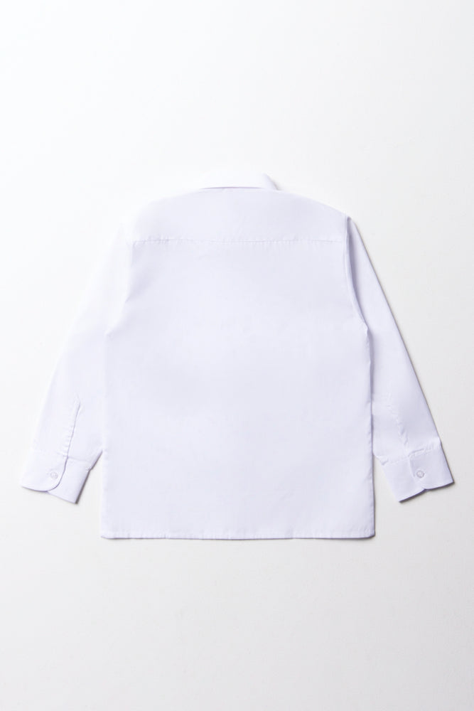 Girls School Long Sleeve Collar Shirt White Toughees (3)