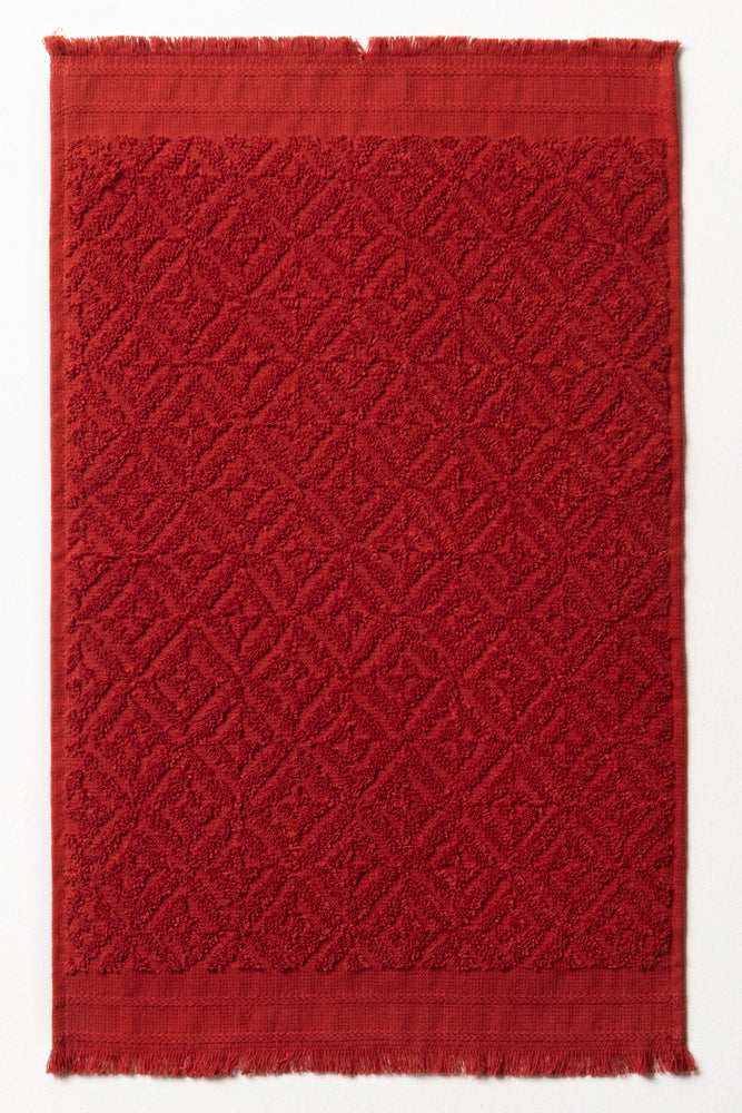 Textured Guest Towel Orange