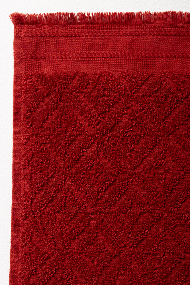 Textured Guest Towel Orange