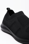 Knitted Trainer Black (2)