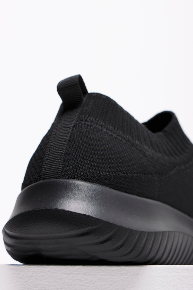 Knitted Trainer Black (3)