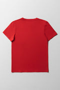 Crew Neck T-Shirt Red (2)