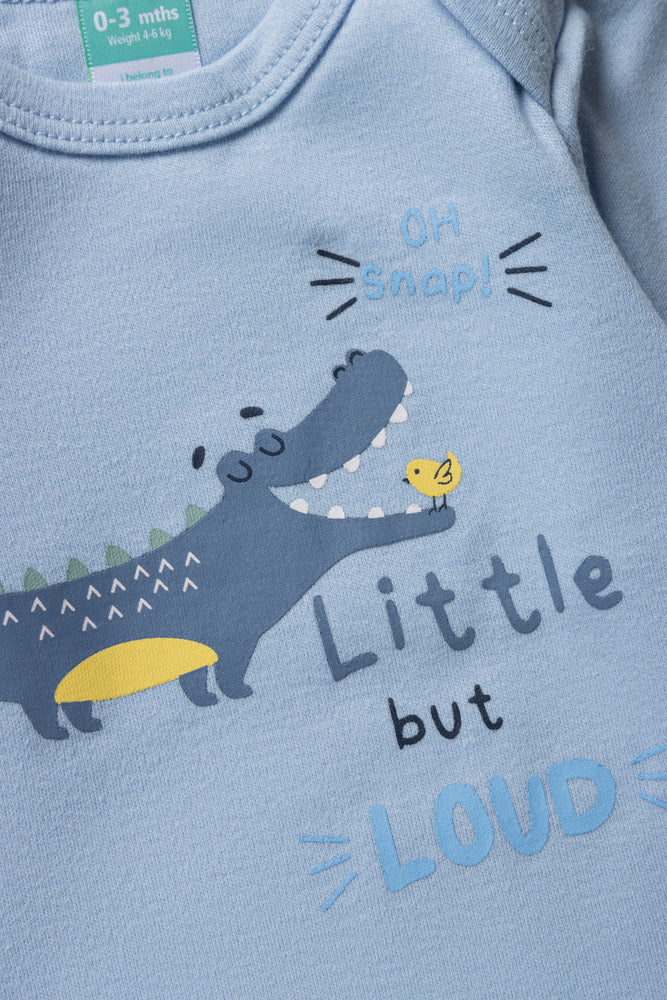 4 Pack Long Sleeve Bodyvests Blue (3)