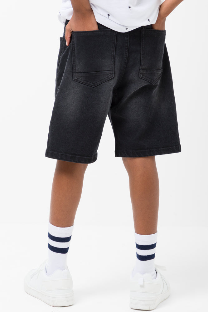 Denim Short Entry Black (2)