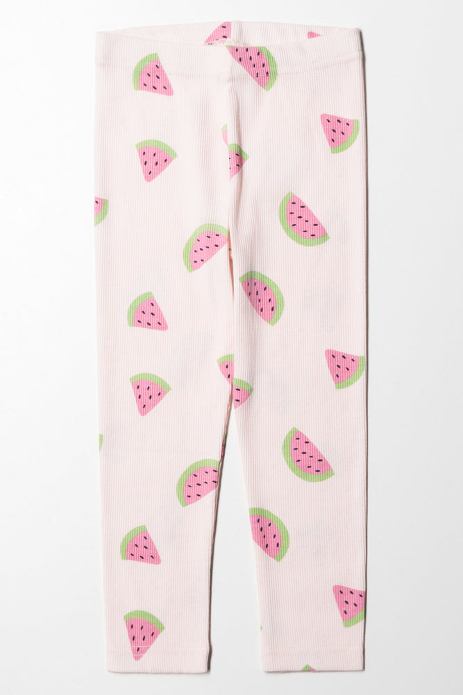 Glitter Watermelon Legging Light Blue