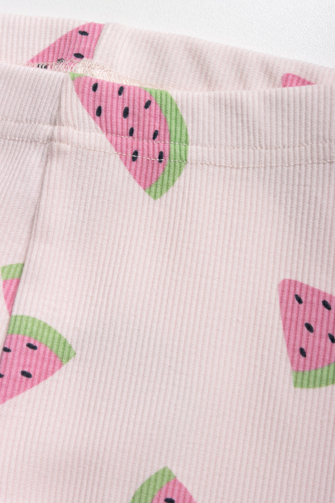 Glitter Watermelon Legging Light Blue