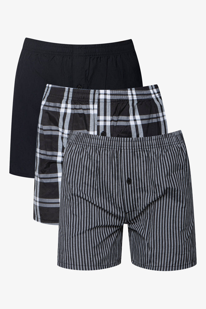 3 Pack Boxers Black