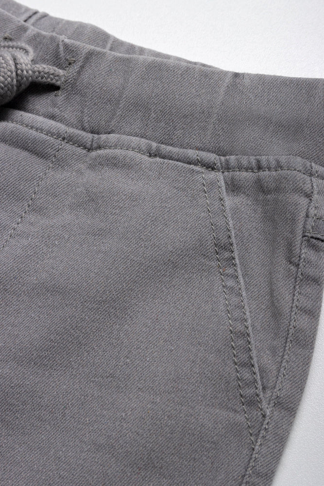 Pull On Denim Shorts Dark Blue (1)
