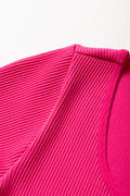 Seamless Short Sleeve T-Shirt Bright Pink (1)