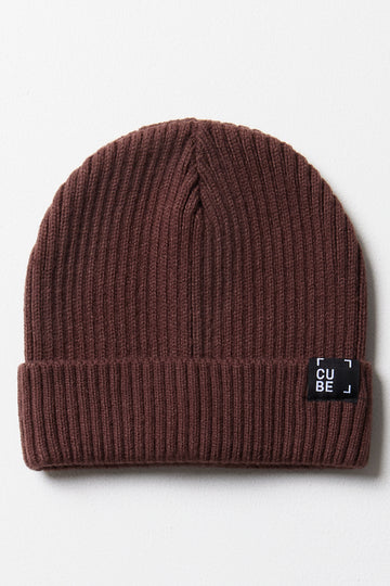 Rib Beanie Brown