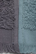 2 Pack Fringed Guest Towel  Trellis & Smoke Pearl (1)