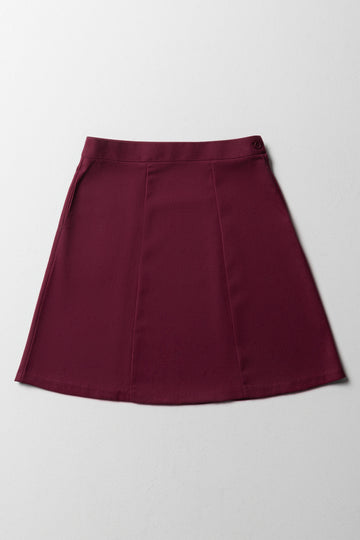 Girls School Skirt Primary Maroon